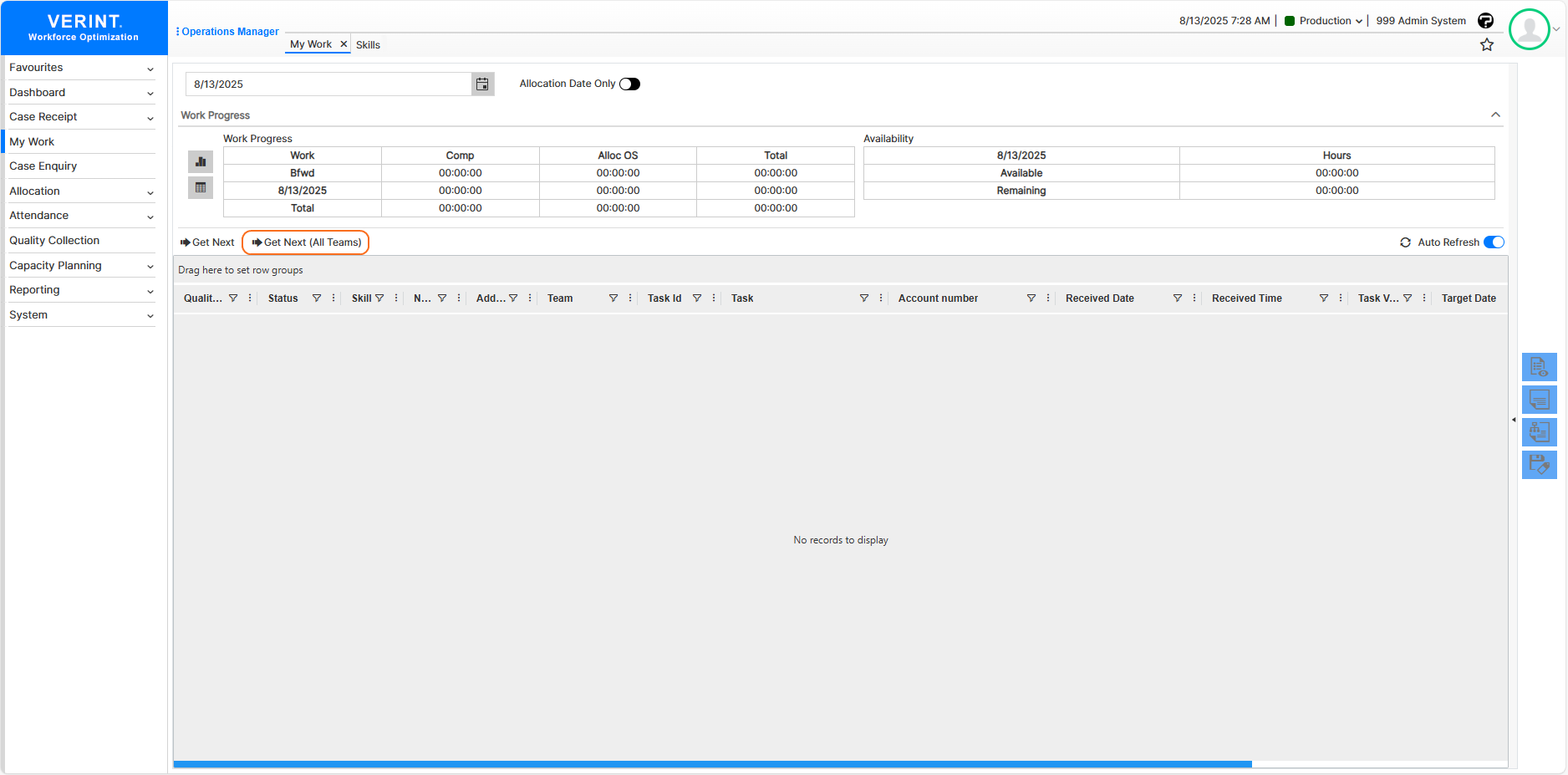Get Next (All Teams)
