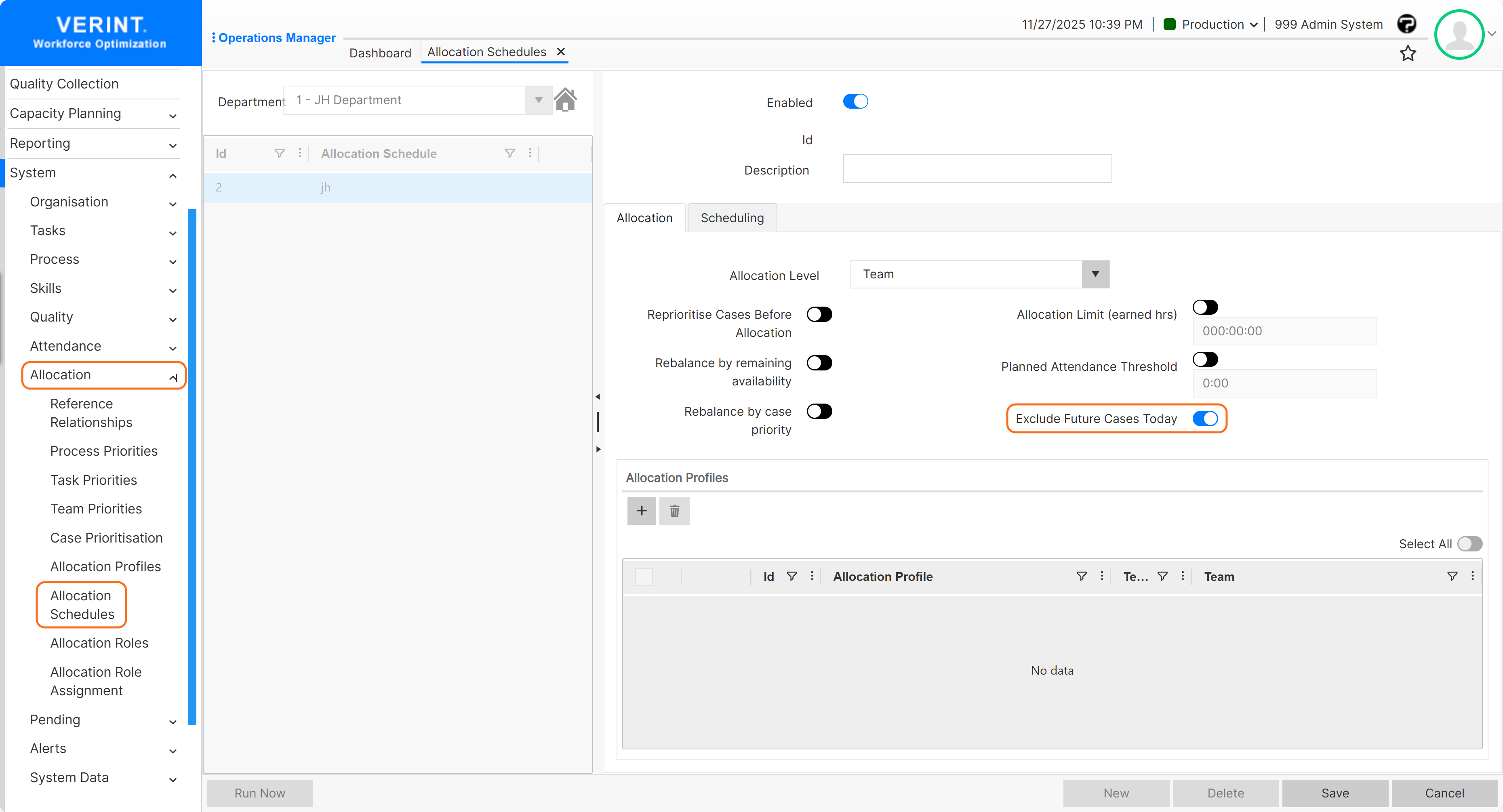 WAB Exclude Future Cases Today toggle