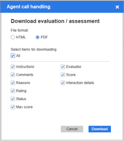 download evaluation to PDF